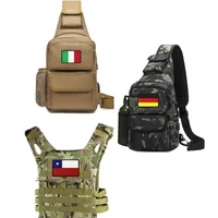 Buy PVC/Embroider Flag Patches UK Spain France Germany US Russia Army Military Tactical Hook Badge Rubber Shoulder Emblem Applique Online - Image 2