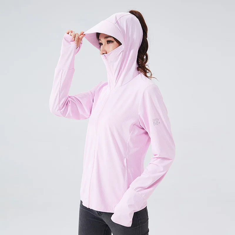 Ice Silk Summer Women's Sun Protection UPF 50+ UV Outdoor Jacket Hooded  Skin Clothing For Running,Hiking| | - AliExpress