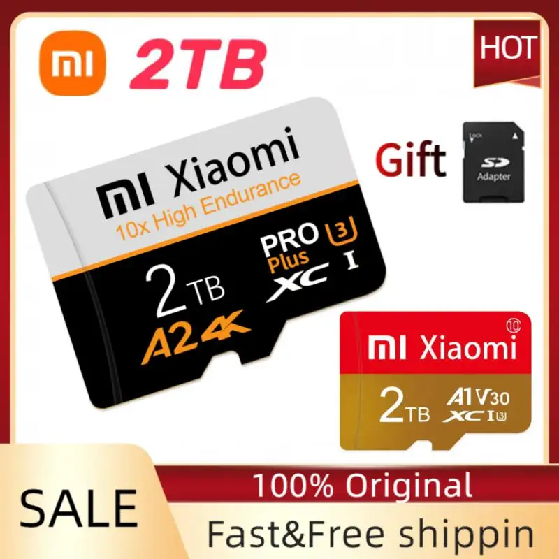 

Карта памяти XIAOMI 2 ТБ SD, высокоскоростная карта Micro TF SD, 512 ГБ, 256 ГБ, 128 ГБ, TF флэш-карта, записывающее устройство для вождения камеры, карта памяти