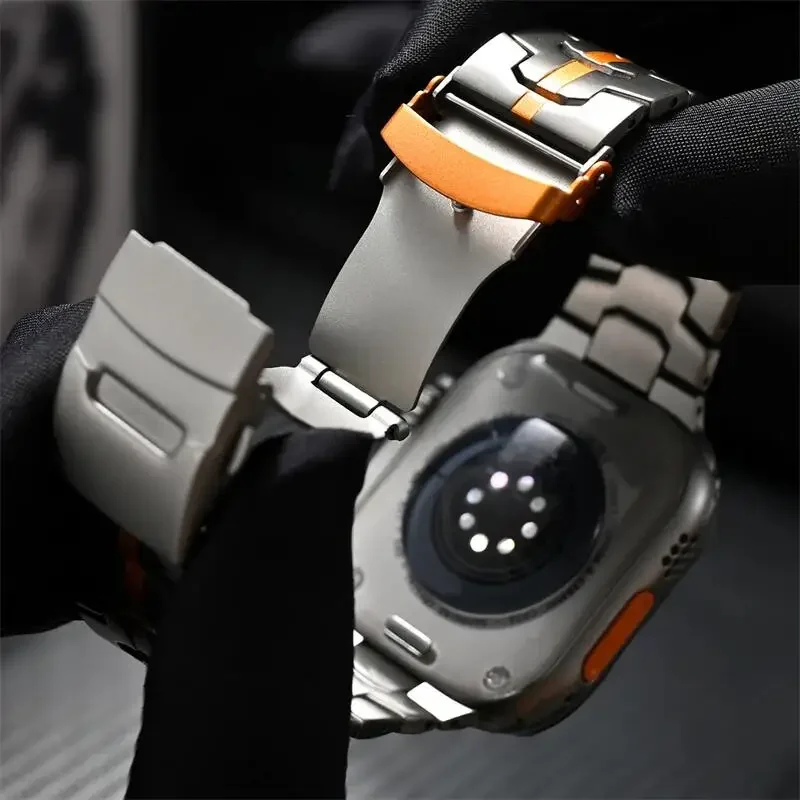 Sophisticated Stainless Steel Metal Strap