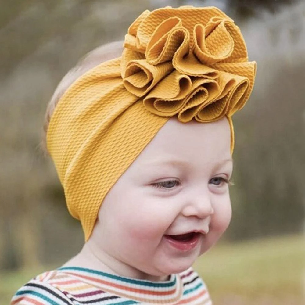 Orange Solid Color Hair Bow or Headband  Bullet Fabric Baby Baby Nylon Headband Toddler Girls Newborn