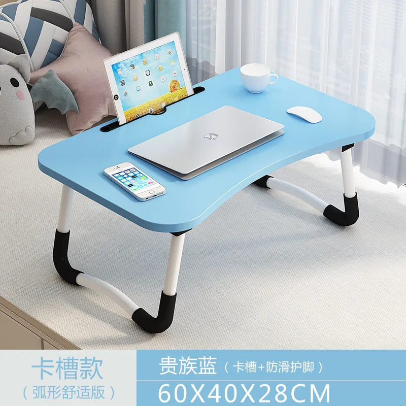 Laptop Bed Table Foldable Lap Table with Cup Holder Drawer Tablet Stand Laptop Bed Tray Portable Lap Foldable Legs