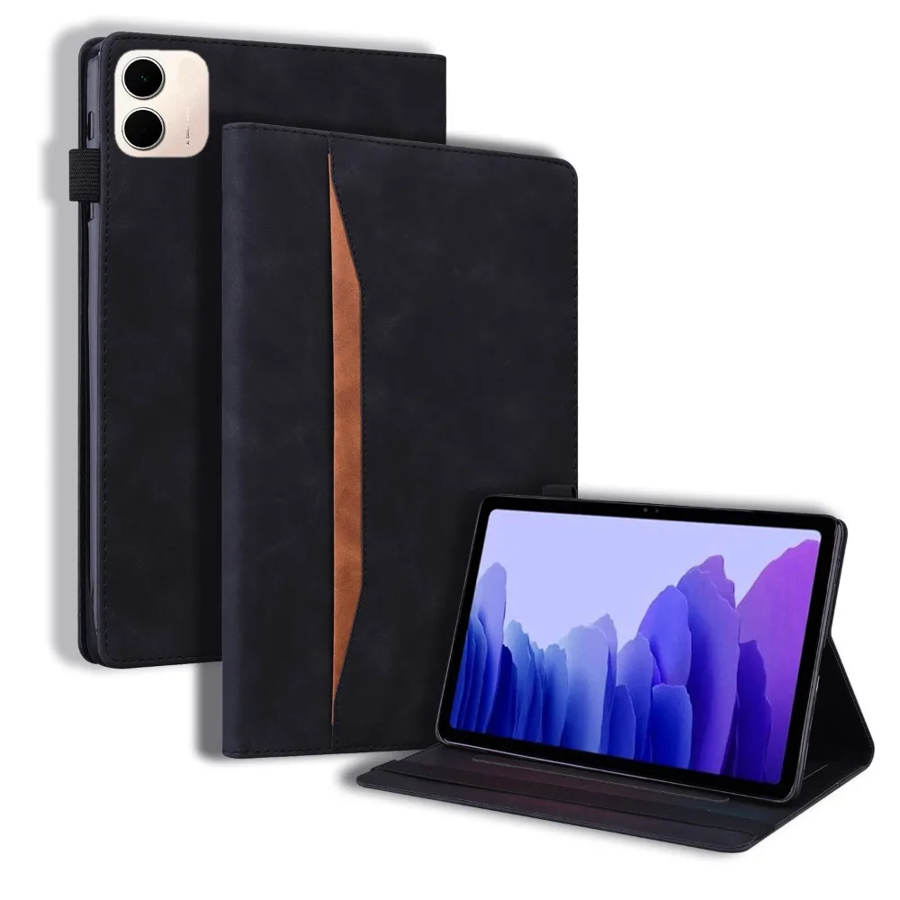 Premium PU Leather Wallet Tablet Case with Pencil Holder