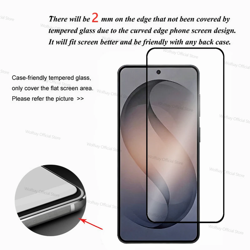 1/2/3 PCS Displayschutzfolie für Samsung Galaxy S26, gehärtetes Glas, Samsung Galaxy S26, vollständig klebendes, kratzfestes Glas für Samsung S26 – Detail 3