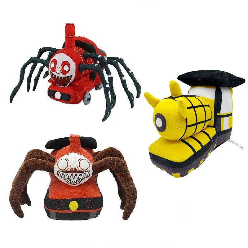 Horror Game Choo-choo Charles Plush Toy Soft Spider Stuffed Doll Horrible Charles Train Cartoon Spider Plushies Gifts For Kids