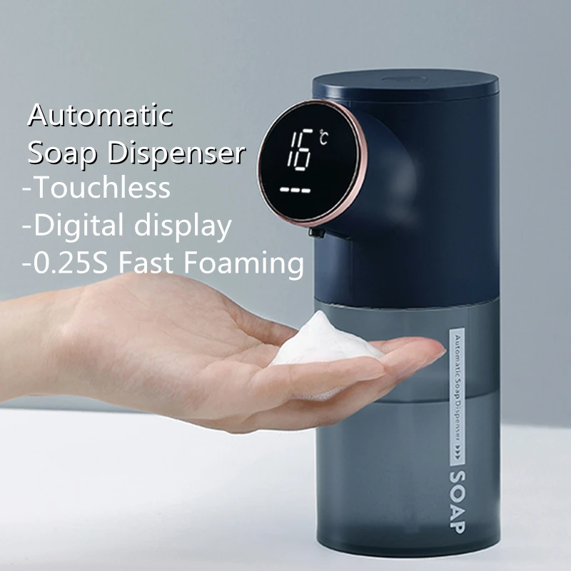 

Automatic soap diapenser Home Appliance USB Touchless Rechageable with Thermometer Infrared Induction Hand Washer with LED