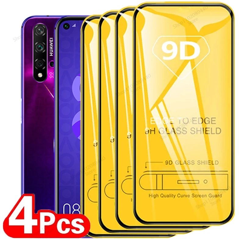 Premium 4-Pack 9D Tempered Glass Screen Protector Set