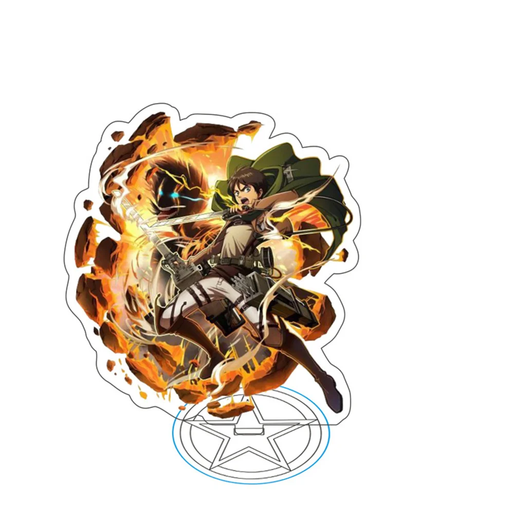 Attack on Titan 15cm Acrylic Action Figure Ornament - Clear Standing Sign Collectible Gift