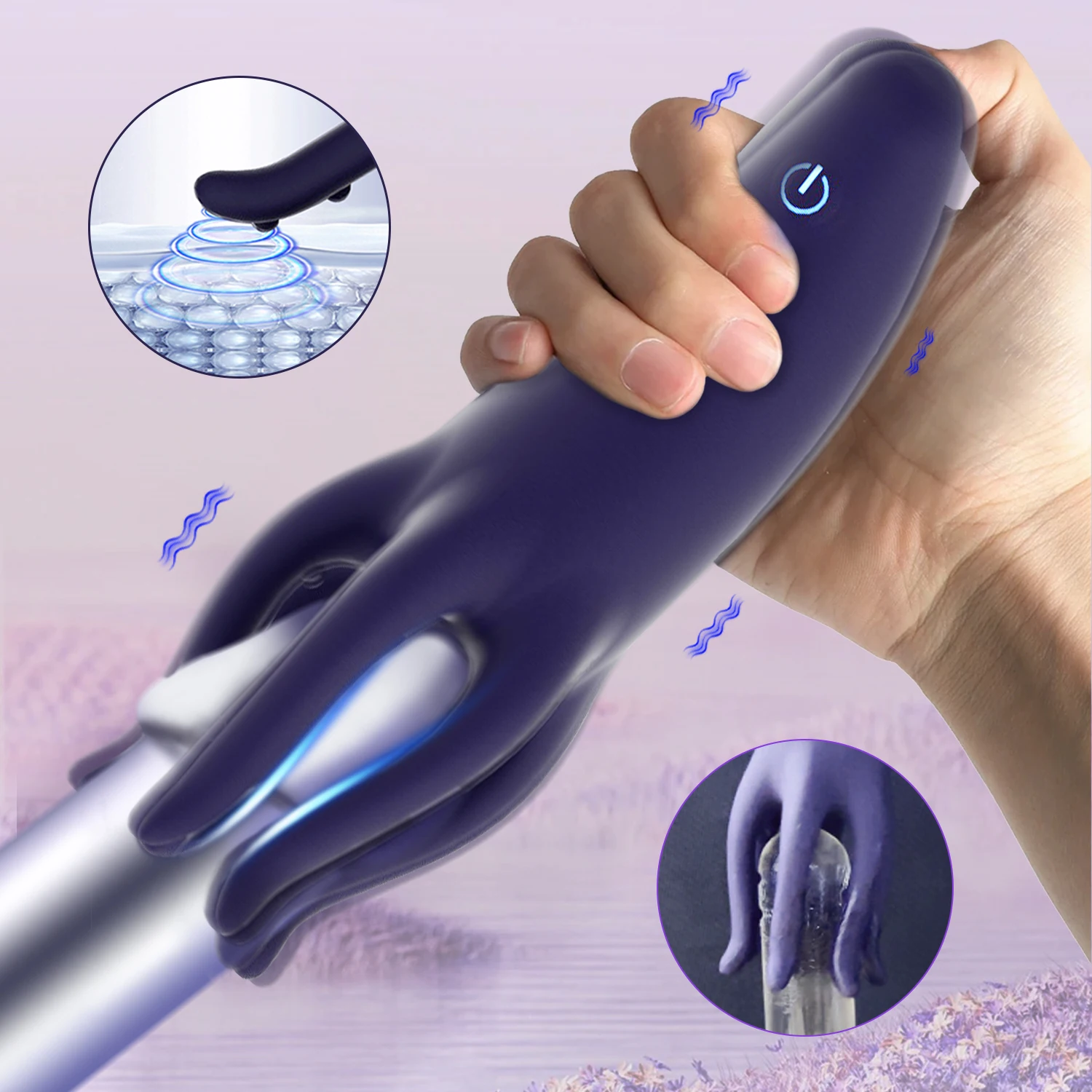 Glans Stimulate Trainer Vibrator Men Penis Delay Exerciser Masturbation Massager