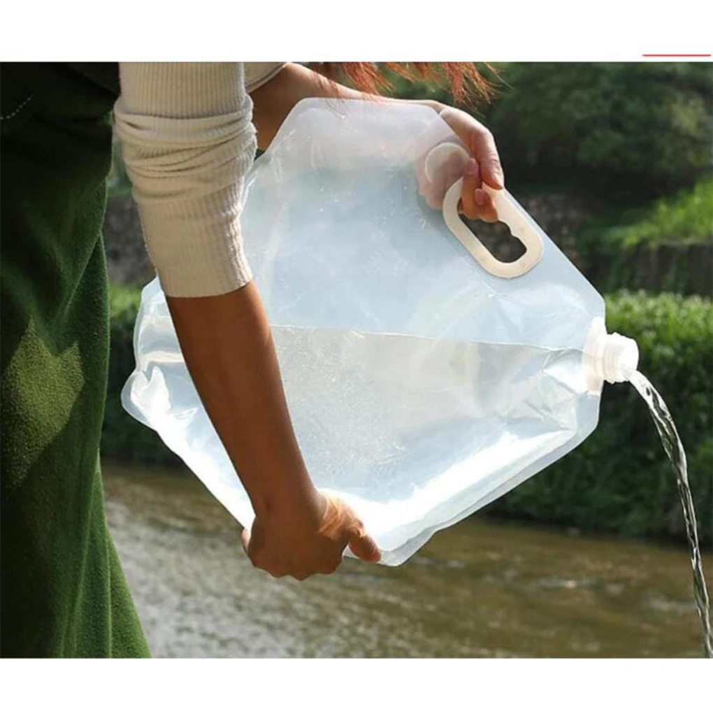 Description Picture 3 of item5/10/15L Portable Water Bag Folding Bucket Water Container Jug Bottle Pouch Outdoor Travel Camping with Handle Camping Supplies
