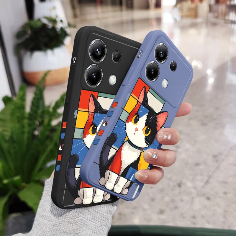 Romantic Cat Silicone Phone Case Cover