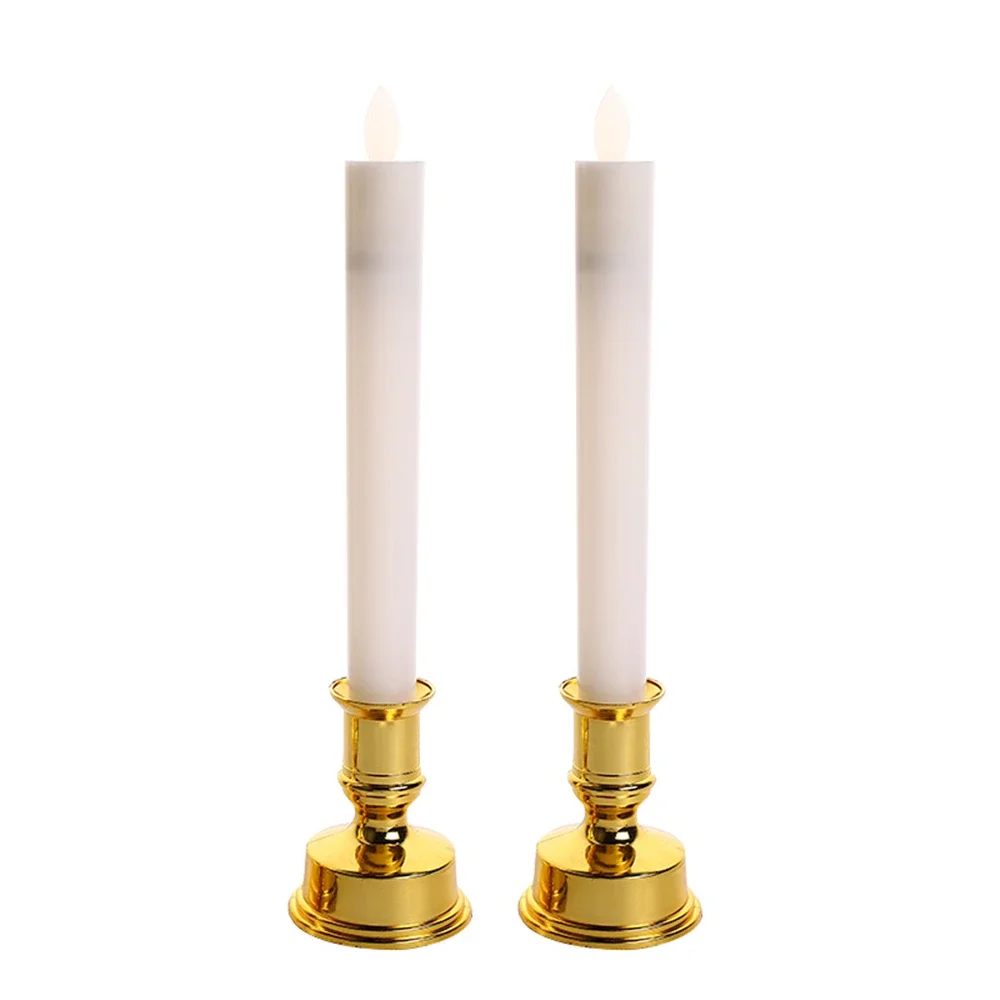 LED Long Rod Candles Smokeless eternal flame Simulation Candle Church Wedding Venue Atmosphere Decoration Holiday party candle