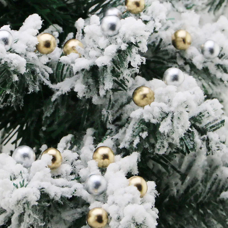 6cm Green Pole Berry Single Artificial Fruit Gold Silver Decoration Christmas Berry Accessories Party DIY Gift 100 Pcs/pack