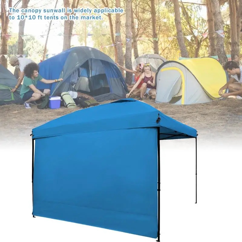 

Portable Outdoor 210D Polyester Canopy Tent Side Wall Carport Garage Tarp Enclosure Shelter Party Sunshade Camping Accessories