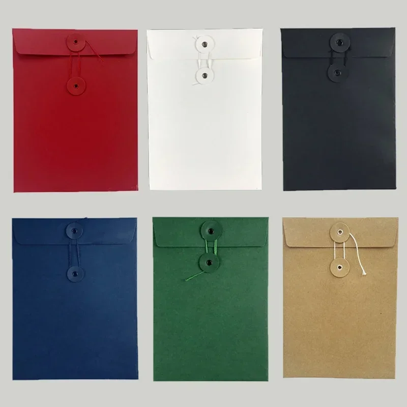 

Business File Envelope Winding Bags Storage 30pcs/lot Archive High-grade Pocket Small Kraft Bag Ticket Colour Office Retro