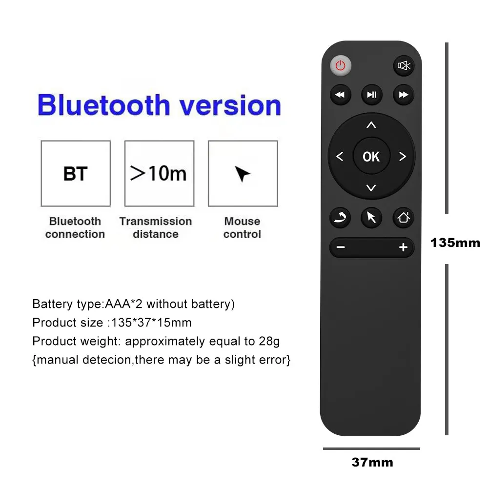 Smart Home Bluetooth IR Learning Remote Controller for TVs, Computers, and Projectors