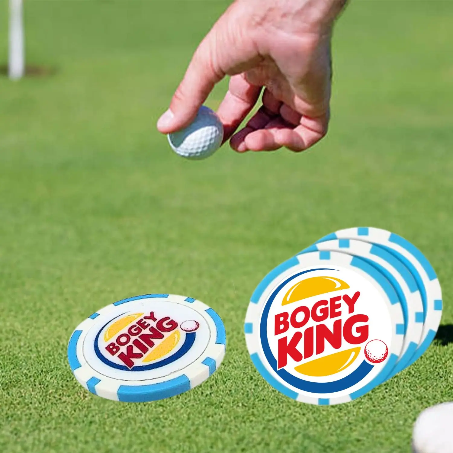 8 counts Golf Ball Marker Poker Chips Golf Accessories for Men Golfers Dad Boyfriend Husband Birthday Fathers Day golf lead accessories