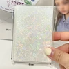 SKYSONIC 50pcs Kpop Card Sleeves 61x91mm Laser Heart Holder For Holo Postcards Top Load Films Photocard Game Cards Protector 1