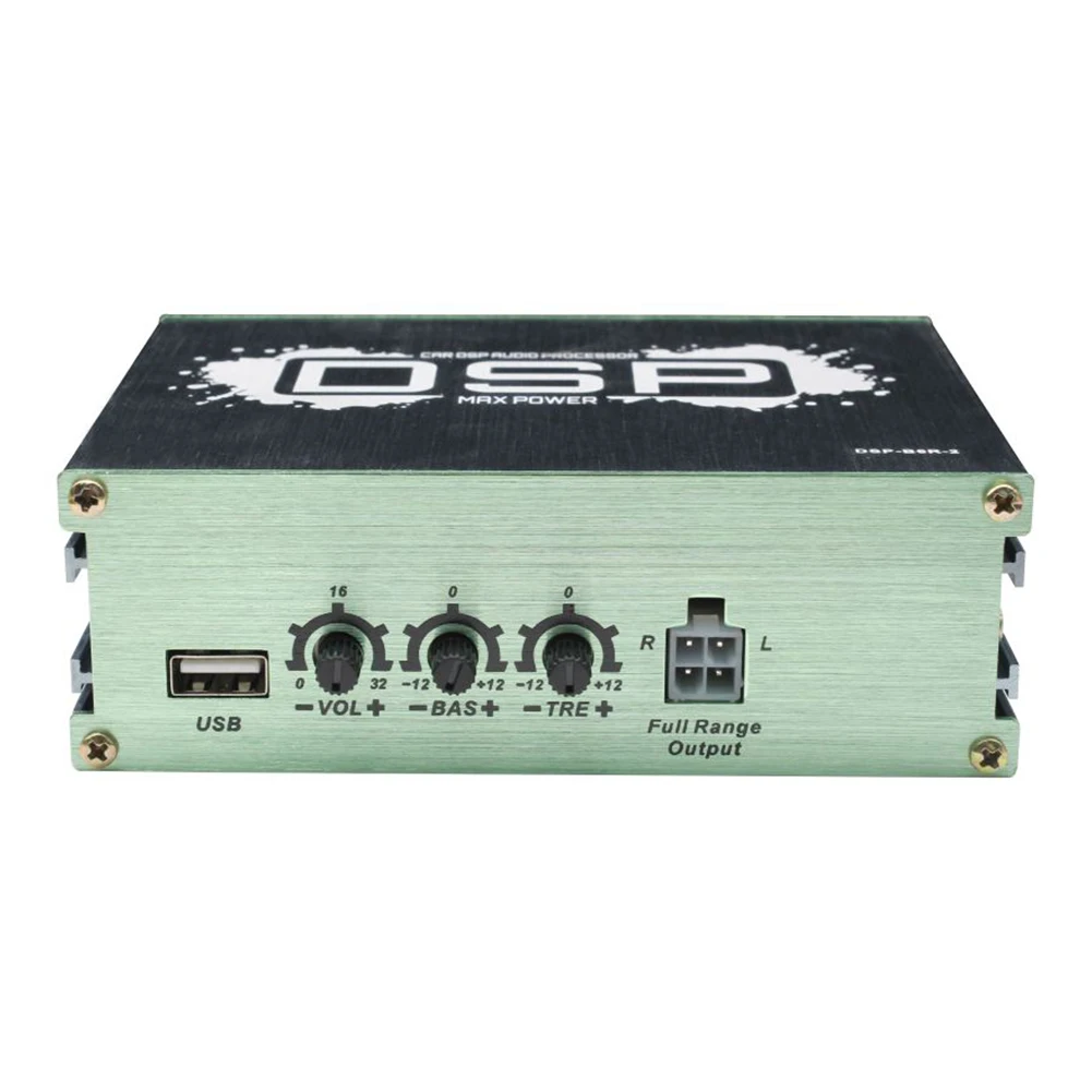 DSP Car Power Amplifier 6-Channel Output DSP Car Equalizer Navigation Sound Quality Enhancement Effect for Car Audio Enhancement