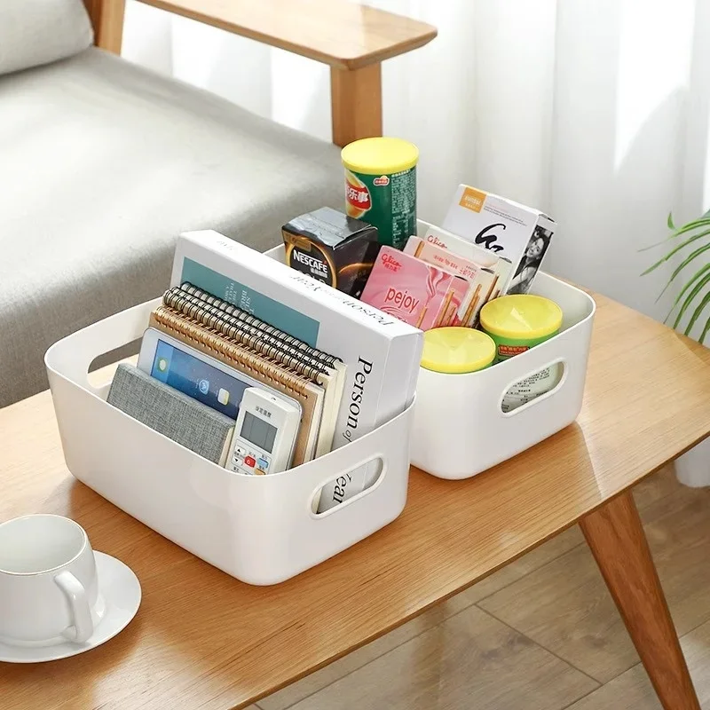 Desktop Storage Box, Cosmetics Clutter Organizer Box, Household Plastic Storage Box, Storage Box, Kitchen Storage, Bathroom 2