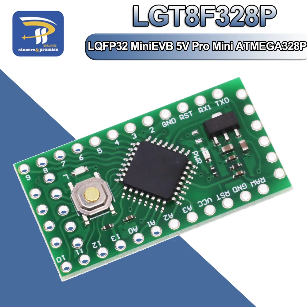 LGT8F328P-LQFP32-MiniEVB-5V-Replaces-Pro-Mini-ATMEGA328P-Fully ...