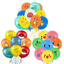 10 sztuk Cartoon Pokemon lateks zestaw balonów Pikachu Squirtle Charmander Model balony zabawki dziecko artykuły na przyjęcie urodzinowe dekoracji tanie tanio TAKARA TOMY CN (pochodzenie) PENTAGRAM Zwierzę kreskówkowe Taśmy POROŻA W kształcie rogu antylopy UCHO KRÓLICZE Myszka Miki