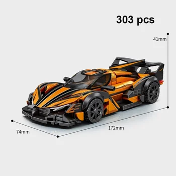 Technical Car City Speed Racing Car Building Blocks Sports Car Garage Carro Rennau Voiture MOC Creative Vehicle Toys 2