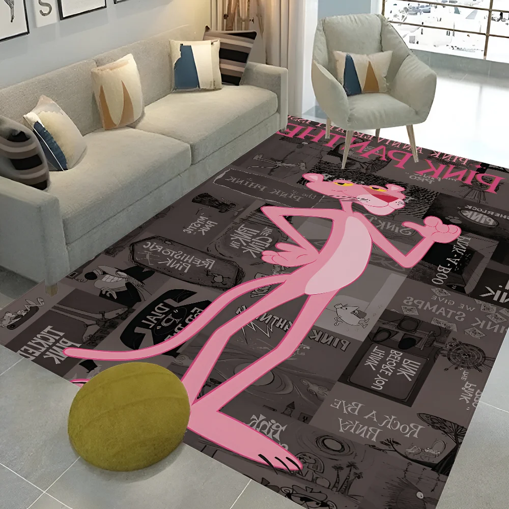 Cartoon P-Pink P-Panther Classic Movie Posters Wall Sticker for Living Room Bar Decoration