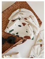 deer jonmi 2024 New Summer Baby Boys Printed Swimwear Sets Long Sleeve Tops Shorts 2pcs Sun-proof Toddlers Kids Swimsuits Outfit 6