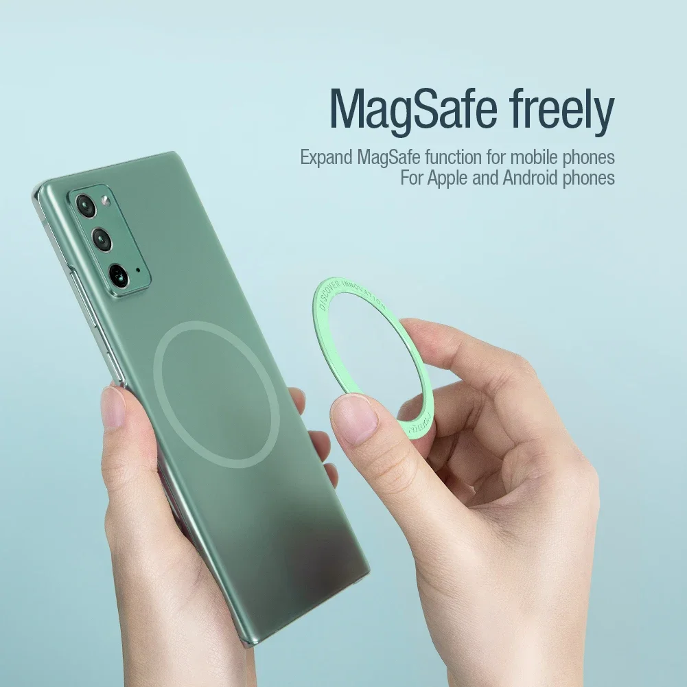 MagSafe 링용 Nillkin 범용 마그네틱, 무선 충전 변환 키트 iPhone 13/14/12/S22 S21용 강력한 마그네틱 스티커