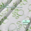 One Set of 1 Packs, Soft Flannel Pet Blankets for Dogs and Cats - Soft Polyester Fiber, Machine Washable with Paw Print Pattern 3