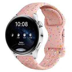 Premium 20mm Silicone Smartwatch Band - Versatile and Durable Bracelet Strap - 20mm Watchband (Sand Pink)