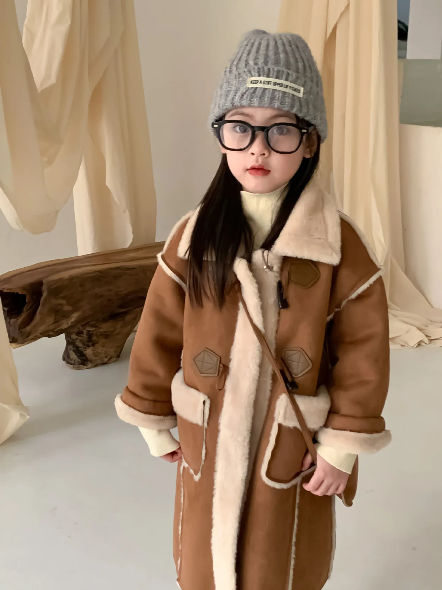 Girls Coat New Winter Thickened Long Coat - Uniqwear