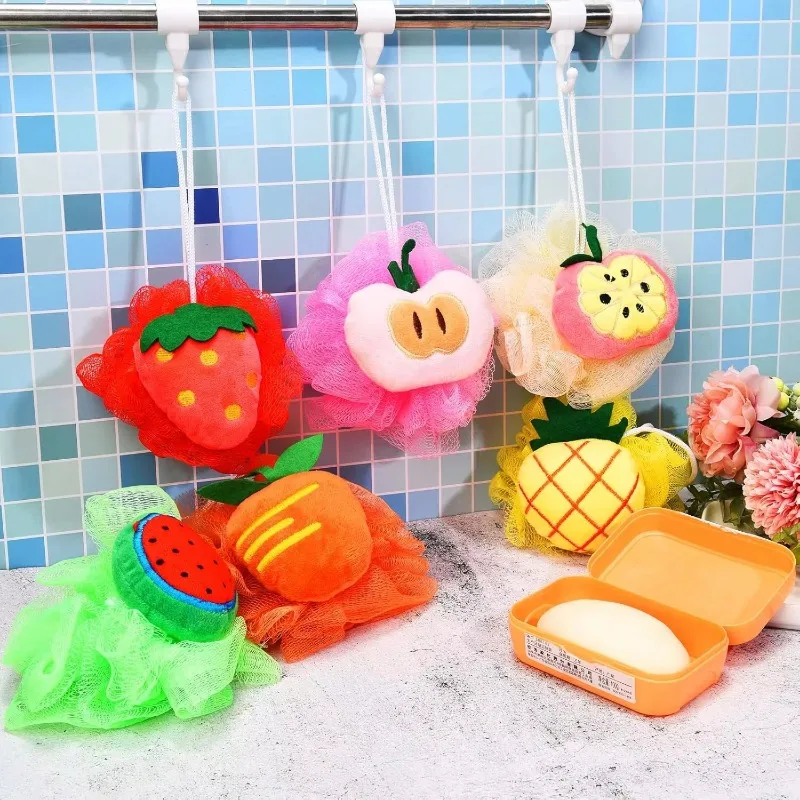 Children Bath Ball Bath Flower Cute Bath Ball Bath Ball Cartoon Bath Bubble Super Soft Large Scrubbing Ball That Won't Disperse 4
