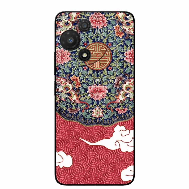 3D Cartoon Embossed Retro Silicone Case with Anime Bumper