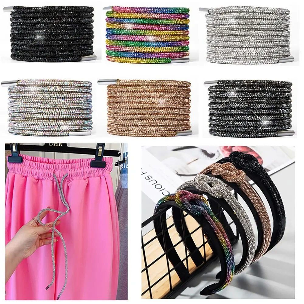 Rhinestone Drawstring Rope for Hoodies and Sweatpants