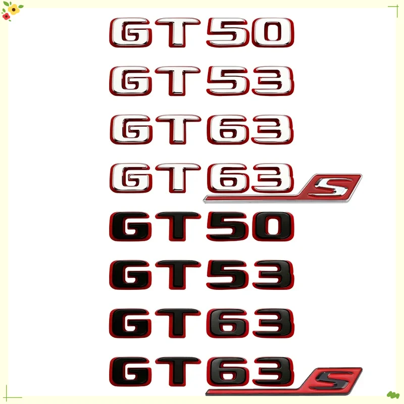 2024 새로운 스타일 투톤 레터링 숫자 GT50 GT53 GT63 GT63S V8 비..