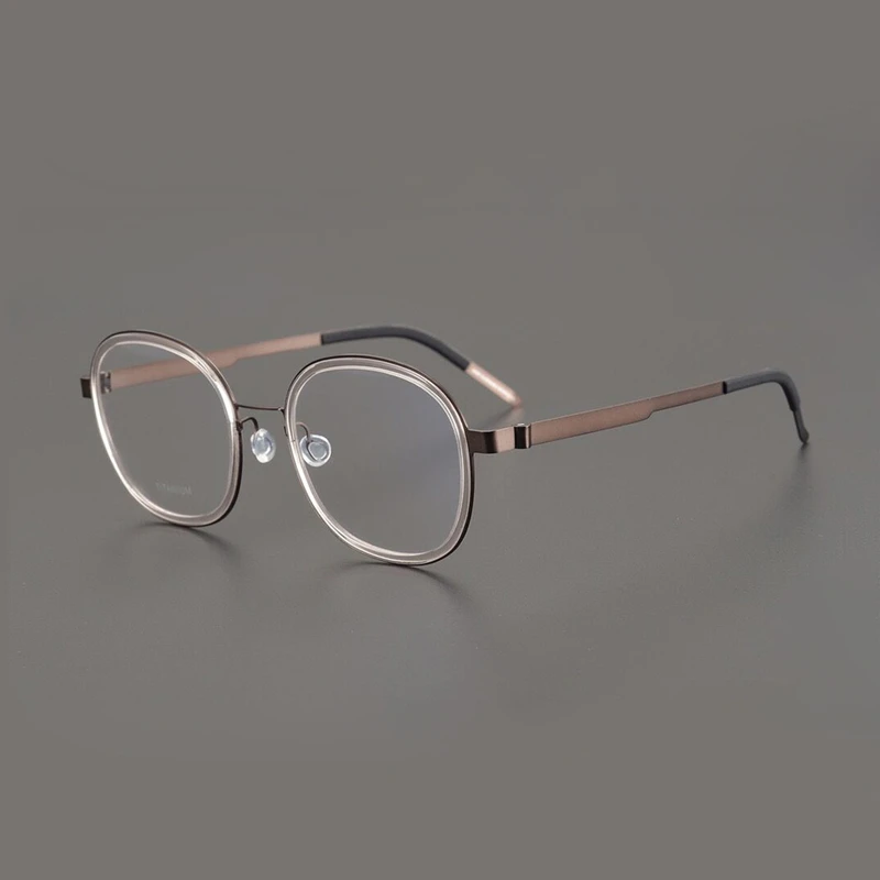

2023 Denmark Brand Ultralight Screwsless Eyeglasses Titanium 9762 Glasses Frame Oval Square High Quality Myopia Reading Lens