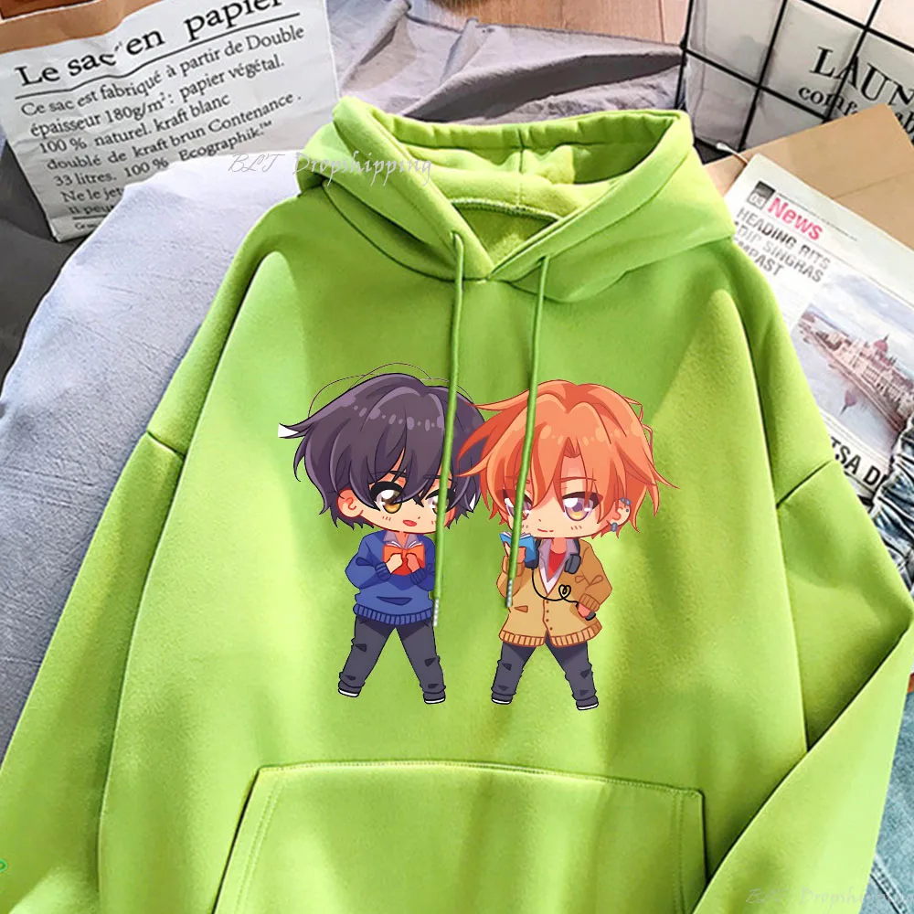 

Sasaki and Miyano Hoodie Manga Printing Sweatshirt Yoshikazu Hoody Shuumei Graphic Pullovers Women Kawaii Cartoon Hooded Clothes