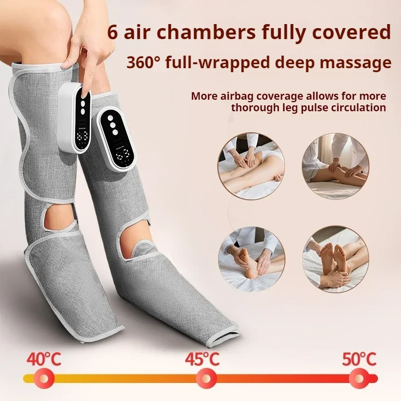 Rechargeable Leg Massager with Air Pressure and Kneading
