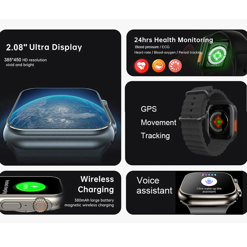 W & O  Ʈ ġ, Ʈ ø 8,  ȭ, NFC, 2.08 ġ, 49mm, ǰ ͸, ƮϽ , ǰ