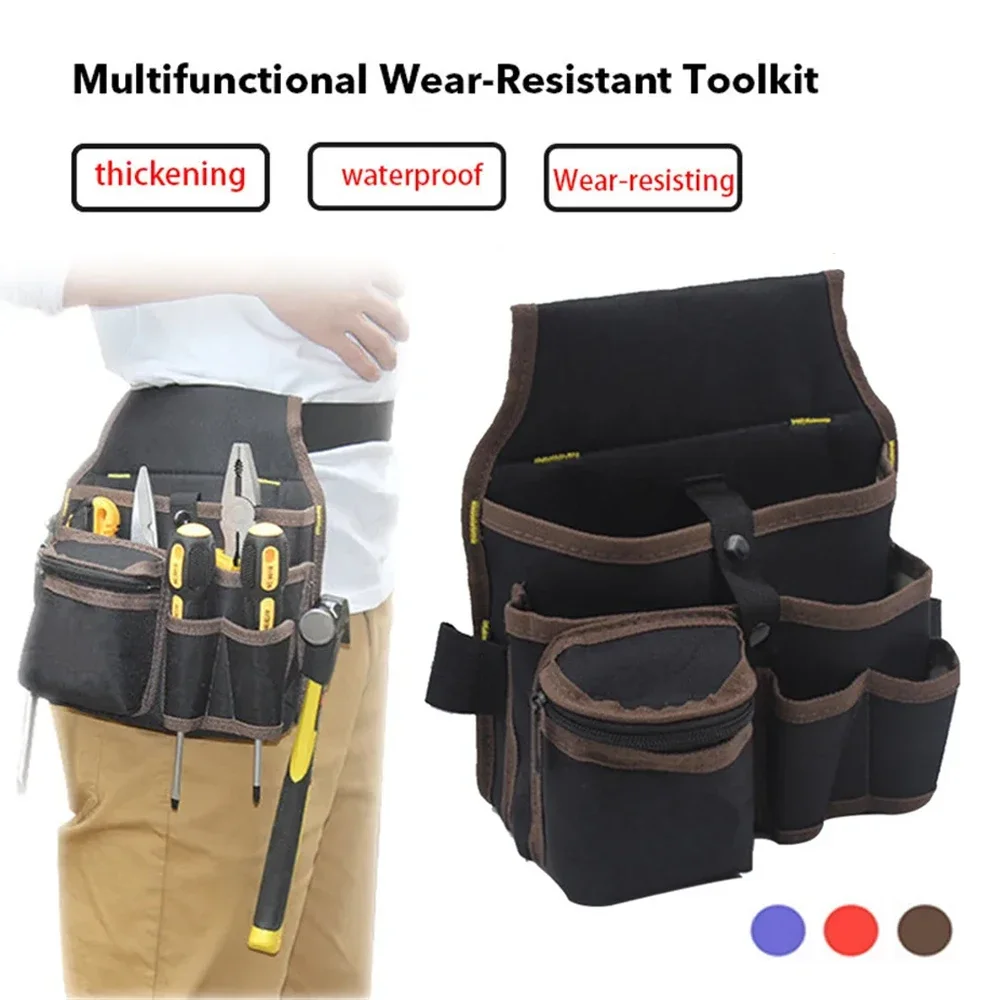 Multifunktionale Werkzeug Lagerung Tasche Tasche Gürtel Elektriker Toolkit Bohrer Taille Tasche Schlüssel Schraubendreher Hardware Werkzeug Taschen Organizer