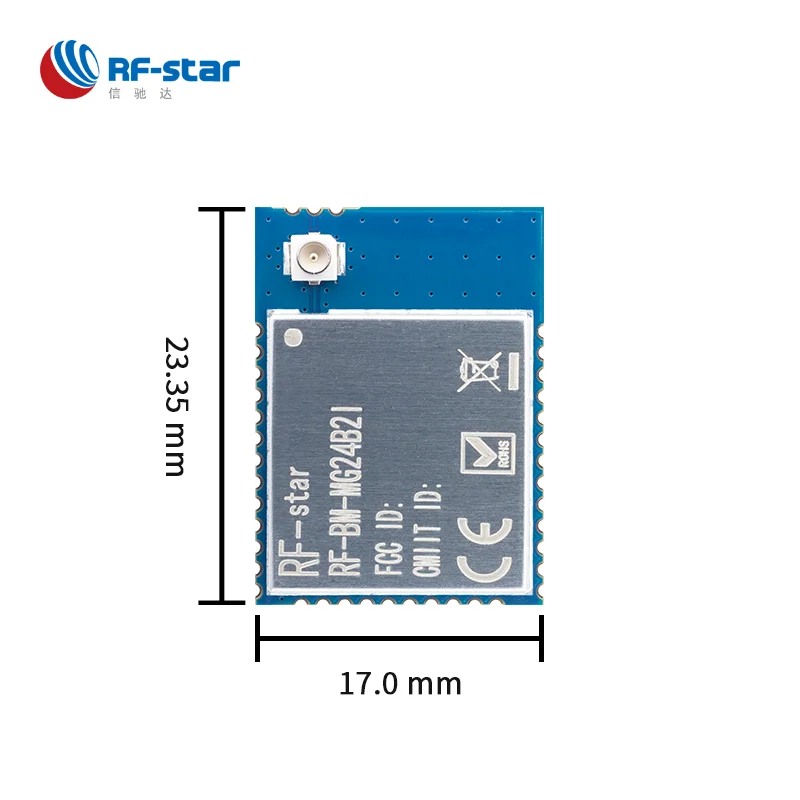 EFR32MG24 IoT Wireless Multiprotocol Module 19.5 dBm 1.5 MB Flash BluetoothLE 5.3 2.4 GHz Transceiver Low Power RF-BM-MG24B2I zigbee bluetooth module