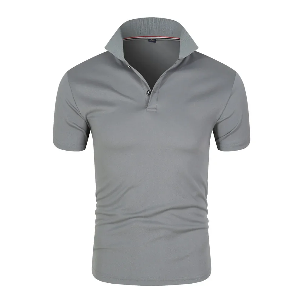Men's Solid Color Polos 2