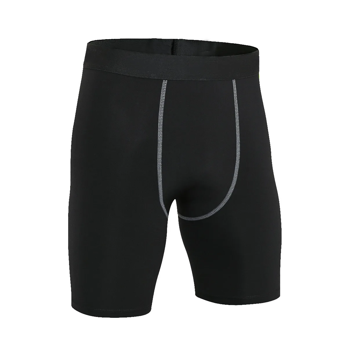 Men's Black Base Layer Underwear Skinny Sports White Tight Shorts Fitness Outdoor Workout Training Bodybuilding Cycling Pants