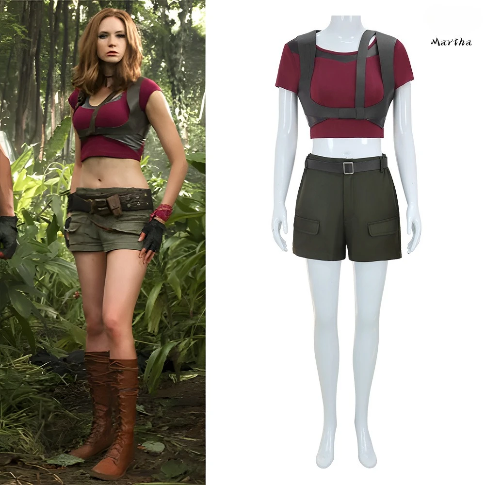 Jumanji：Welcome to the Jungle Martha Cosplay Costume Ruby Roundhouse ...