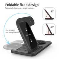 3 in 1 Wireless Charger Stand Pad For iPhone 15 14 13 12 X Max Foldable Fast Charging Station Dock For IWatch 8 7 SE AirPods Pro - Image 5