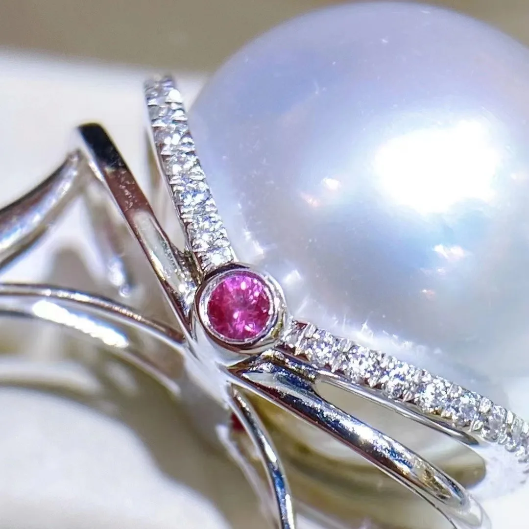 11mm Natural High Luster Pink Purple Pearl Ring 18k Solid Yellow Gold Pearl  Ring, Pink Pearl Ring, Gift Idea, Freshwater Pearl Ring - Etsy