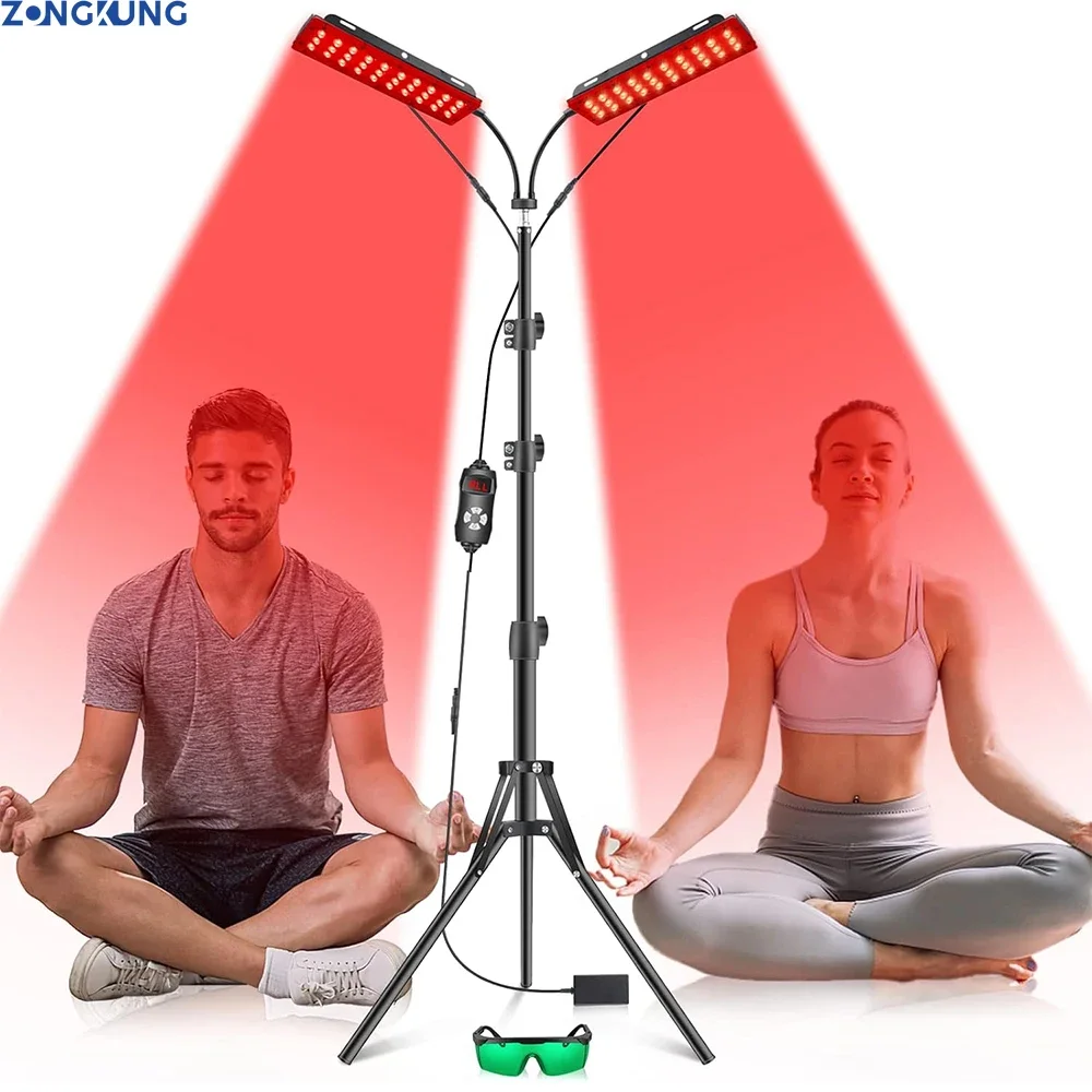LED Red Light Therapy Lamp LED Infrared Light Therapy 660nm&850nm Near Infrared Device Full Body Pain Relief Skin Care
