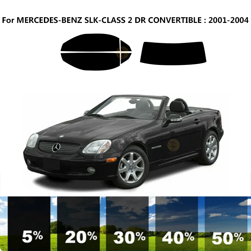 

Precut nanoceramics car UV Window Tint Kit Automotive Window Film For MERCEDES-BENZ SLK-CLASS R170 2 DR CONVERTIBLE 2001-2004